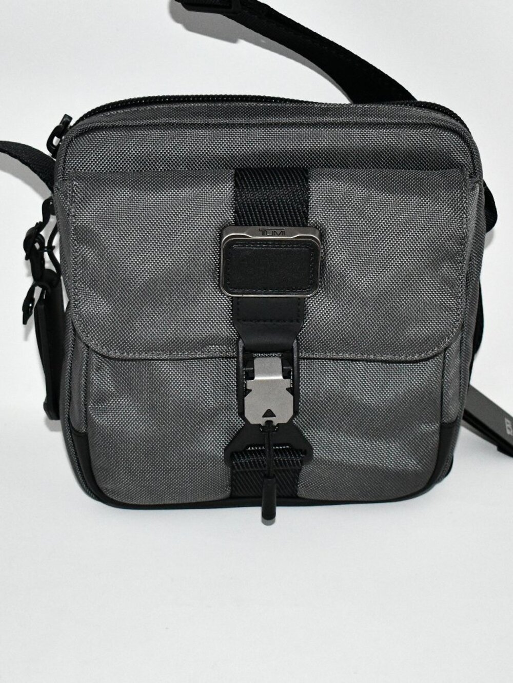 Tumi Junior Crossbody Bag in Charcoal #142484-1174 NWT